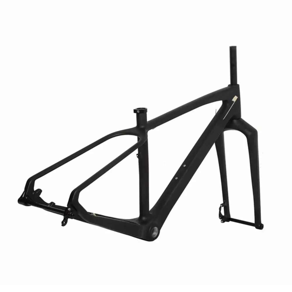 26er углеродная велосипедная Рама с вилкой MTB для снега UD Matt BSA QR через ось 4