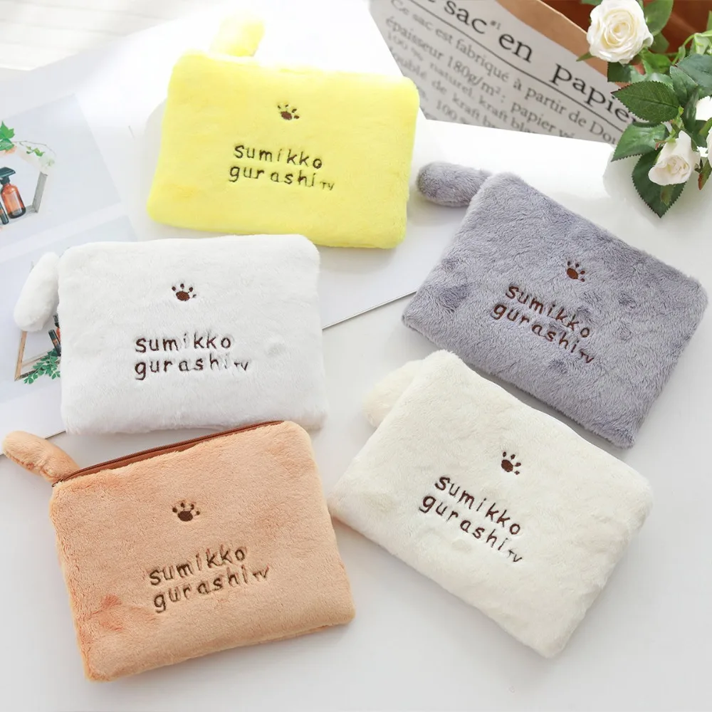 Кошелек для монет Sumikko Gurashi San-X угловой био мягкий мешок хранения плюшевая игрушка