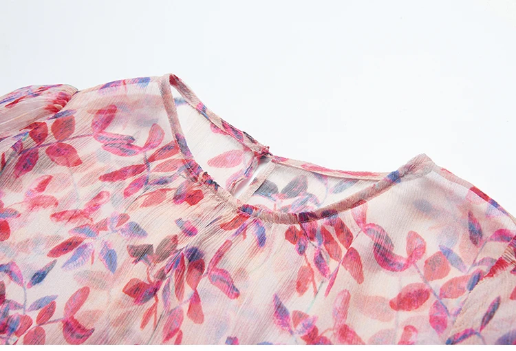 Шелковая Женская ткань CISULI искусственная шелковая с цветочным принтом для