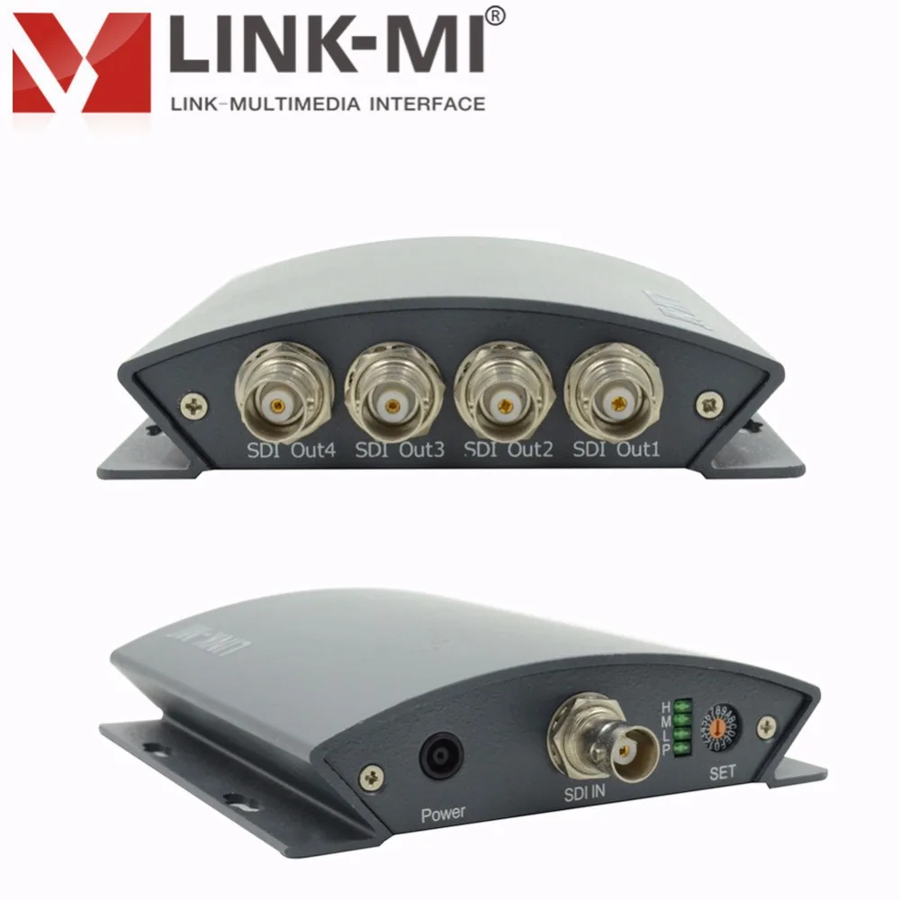 Фото LINK-MI 1X4 SDI разветвитель Поддержка порта SD/HD/3G распределить 1 SDI на 4 SDI Out широковещательный 4-портовый Pro SDI разветвитель №2