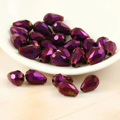 3*5 мм Фиолетовый Кристалл Loose Beads слеза Форма ограненные ювелирные изделия серьги