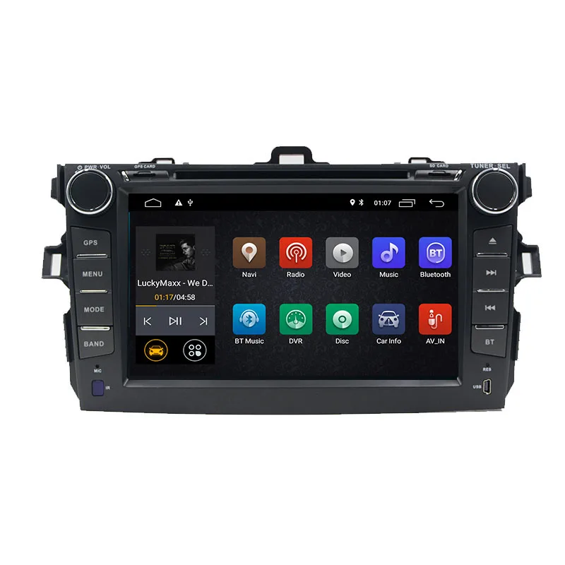 Автомобильный dvd плеер 2 din Android 8 1 дюймов радио 2din gps навигация для Toyota Corolla 2008 2009 2010