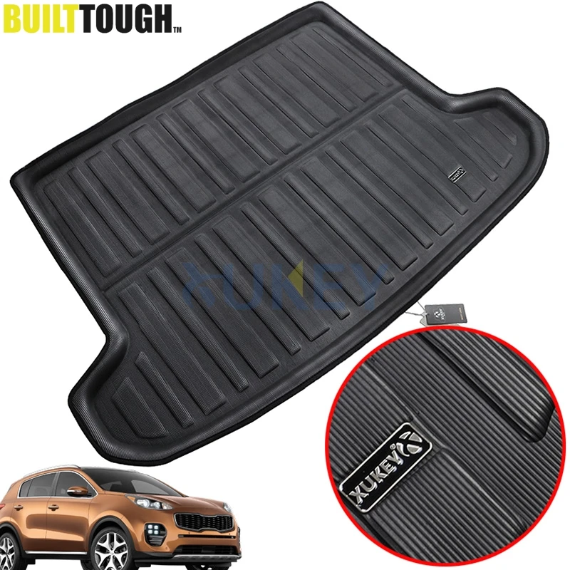 Tailored Boot Liner Tray For Kia Sportage QL 2016 -2018 2019-2021 Car Rear Trunk Cargo Mat Floor Sheet Carpet Mud Protective Pad