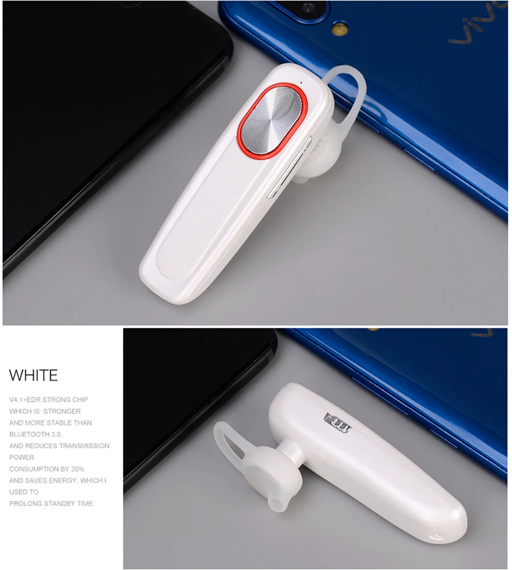 Беспроводная bluetooth-гарнитура, долгий режим ожидания, с микрофоном, громкая связь, беспроводные bluetooth-наушники, наушники с цветными Ушными крючками для телефона