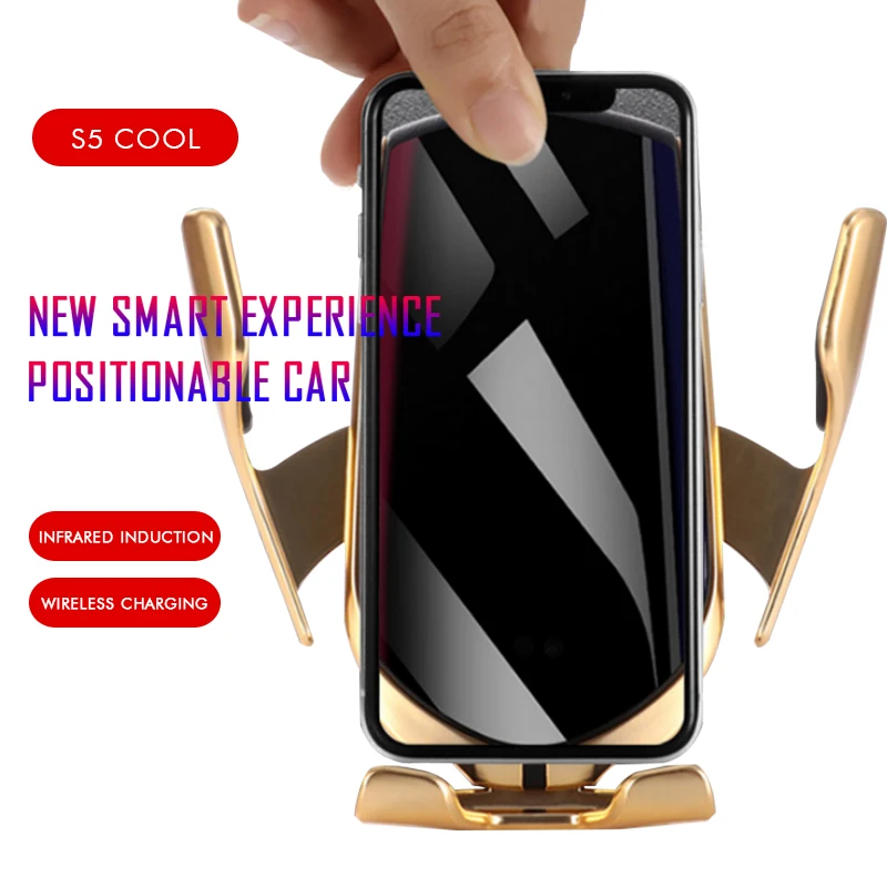 Qi автомобильное беспроводное зарядное устройство для huawei xiaomi Samsung Galaxy S8 S9 S10 PLUS