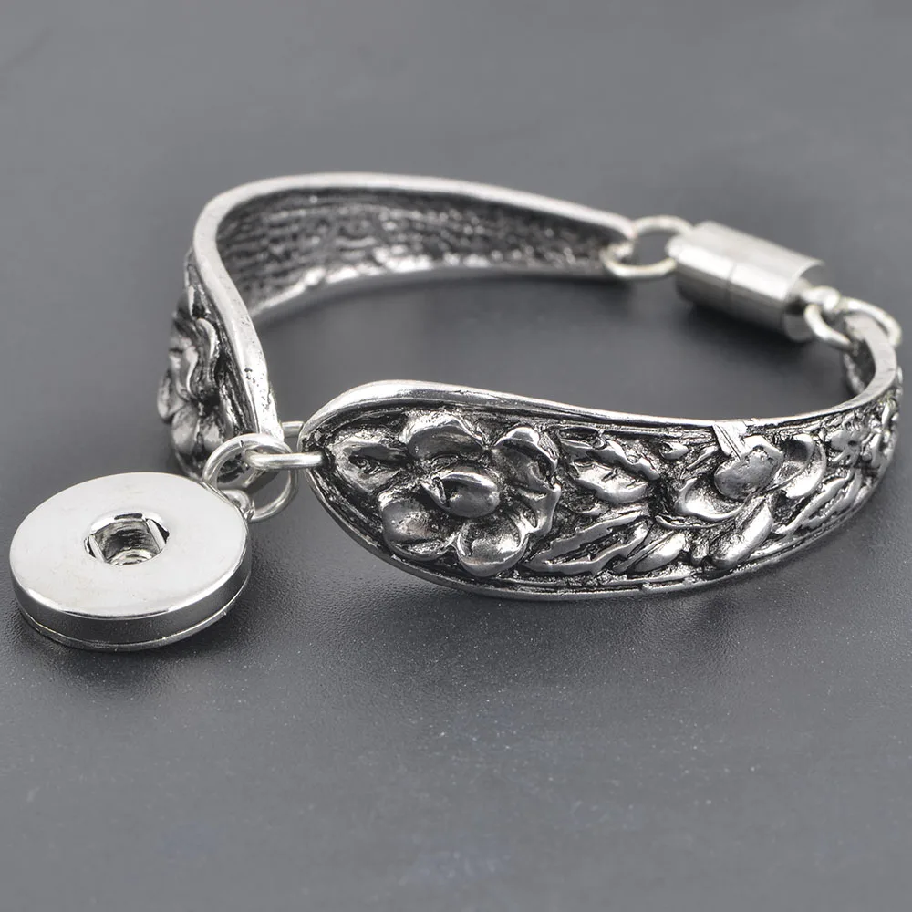 6 стилей 1 шт. серебристый цветок под старину металлический взаимозаменяемый