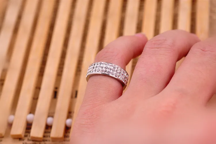 Скидка 5% uloveido фиолетовый розовый из нержавеющей стали женские кольца с камнями