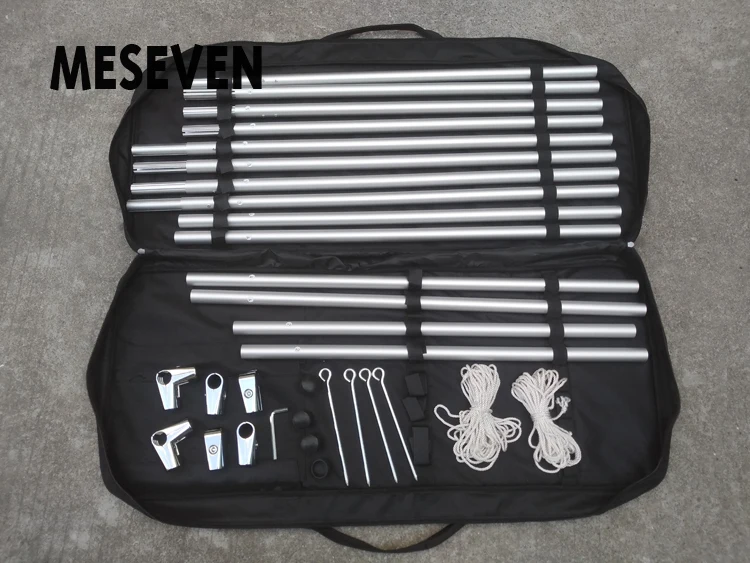 MESEVEN 100-150 дюймов 16:9 Портативный Белый брезентовый передний задний проекционный экран стенд кронштейн складной с сумкой для фильмов на открытом воздухе