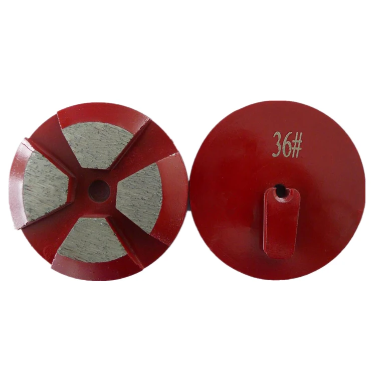 GD14 Redi Lock Diamond Concrete Grinding Disc Cup Wheel with Four Segments for Rough Terrazzo Floor 9PCS | Инструменты