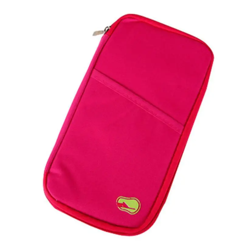 Hot Pink Многофункциональная сумка для путешествий, чехол для паспорта, ID, кредитных карт, кошелек, держатель для денег, дизайнерский чехол, кошельки, известный бренд,, N21 - Цвет: Hot Pink
