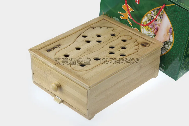 Приборы для прогревания обеих ног могут вмещать 6 палочек мокса|moxa box|moxa stickmoxibustion