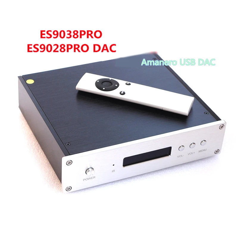 Lusya OPA604AP/AD797AN ES9038PRO Amanero USB интерфейс декодер DSD XLP с пультом дистанционного