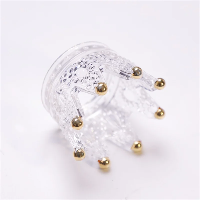 Изысканная стеклянная тарелка в виде ракушки мини-тарелка для десерта подставка