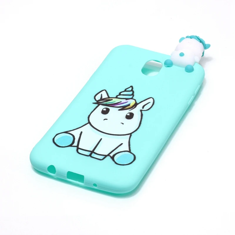 For Coque Samsung Galaxy J5 2017 Case 3D Cartoon Toy Owl Panda Unicorn Cat Soft Silicon Back Cover J530 |