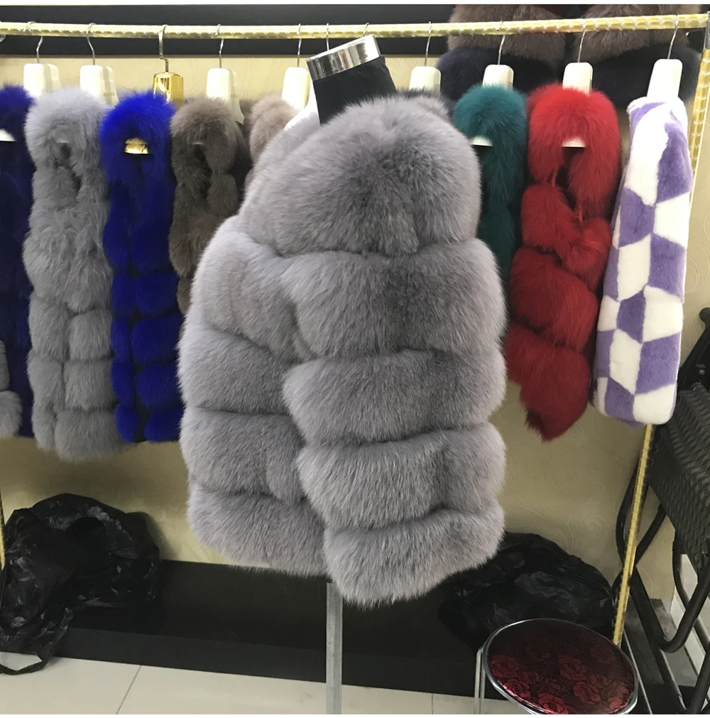 Женский натуральный Лисий мех пальто Полный Пелт натуральный Лисий мех куртка Guality короткий Лисий Мех Верхняя одежда настоящий натуральный Лисий мех пальто