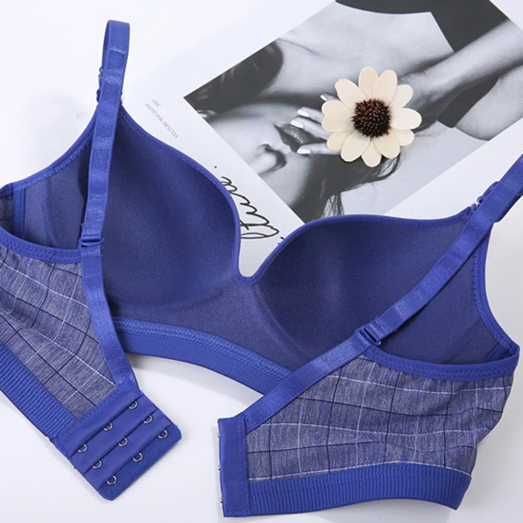 

Bralette Top New Sexy Nylon Bra Dantelli Sutyen Women Lingerie Brassiere Push Up Grid Underwear Comfortable Bra Push Up Women