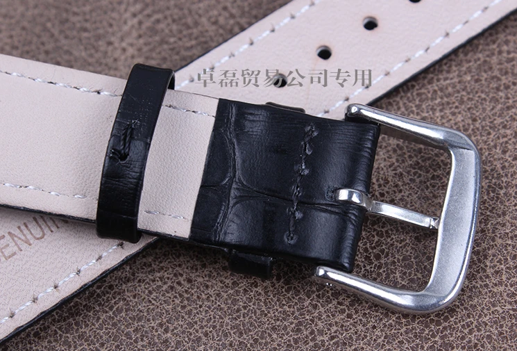 Часы наручные унисекс из натуральной кожи качественные черные и коричневые 18 мм