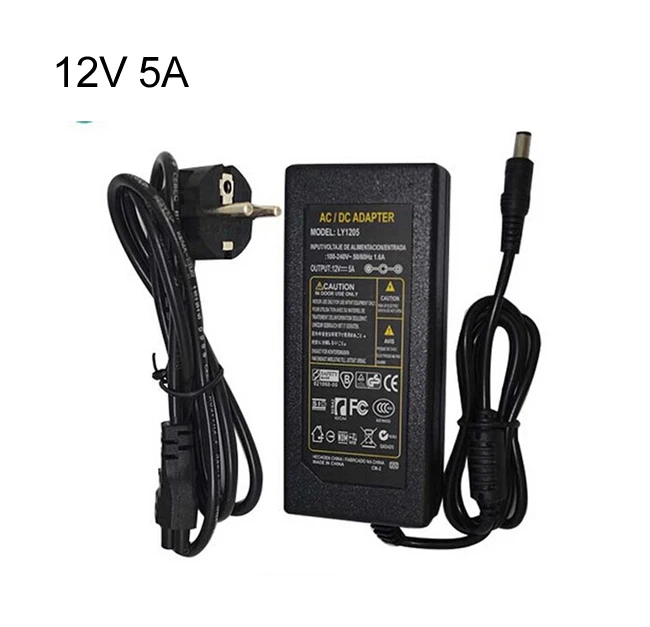 Адаптер источника питания для светодиодной ленты 5050 3528 1 А 2 4 а 5 6 А|dc 12v transformer|dc