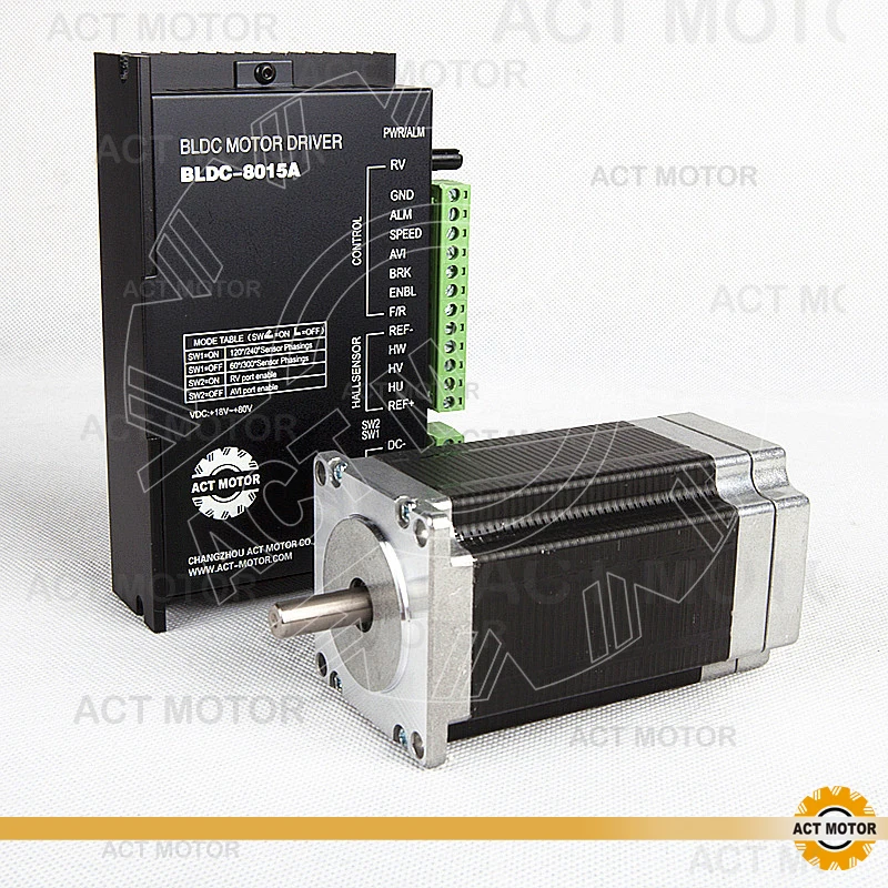 Двигатель ACT 1 шт. Nema23 бесщеточный электродвигатель постоянного тока 57BLF03 24 в 250 Вт