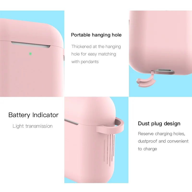 Airpods 1 крышка защитная, крышка полная защитная крышка Портативный Силиконовый чехол для Apple airpods 2 Чехол