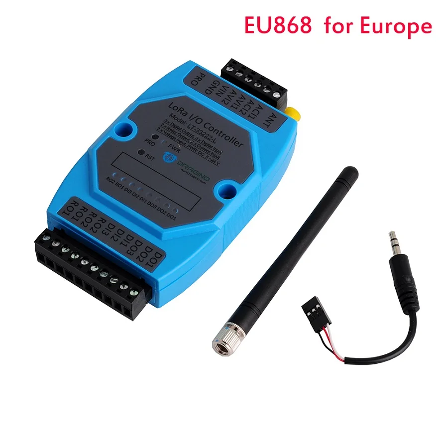 Для Dragino LT-33222-L LoRa контроллер ввода/вывода Lora беспроводной для умного сельского хозяйства домашней автоматизации IOT LoRa модуль - Комплект: EU868