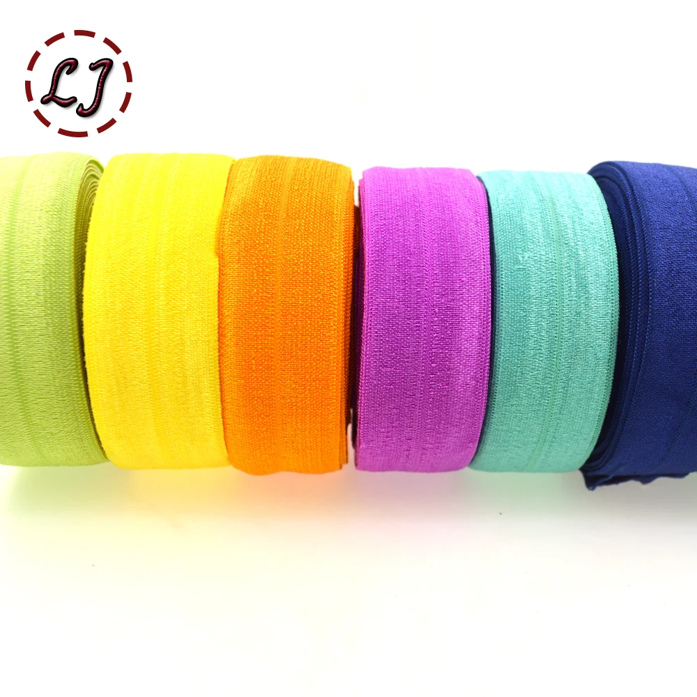 Высококачественная 1 ''(25 мм) Лента для завязывания волос блестящая