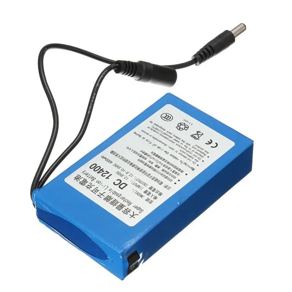 Супер перезаряжаемый портативный литий ионный аккумулятор для DC 12V 4000mAh EU/US