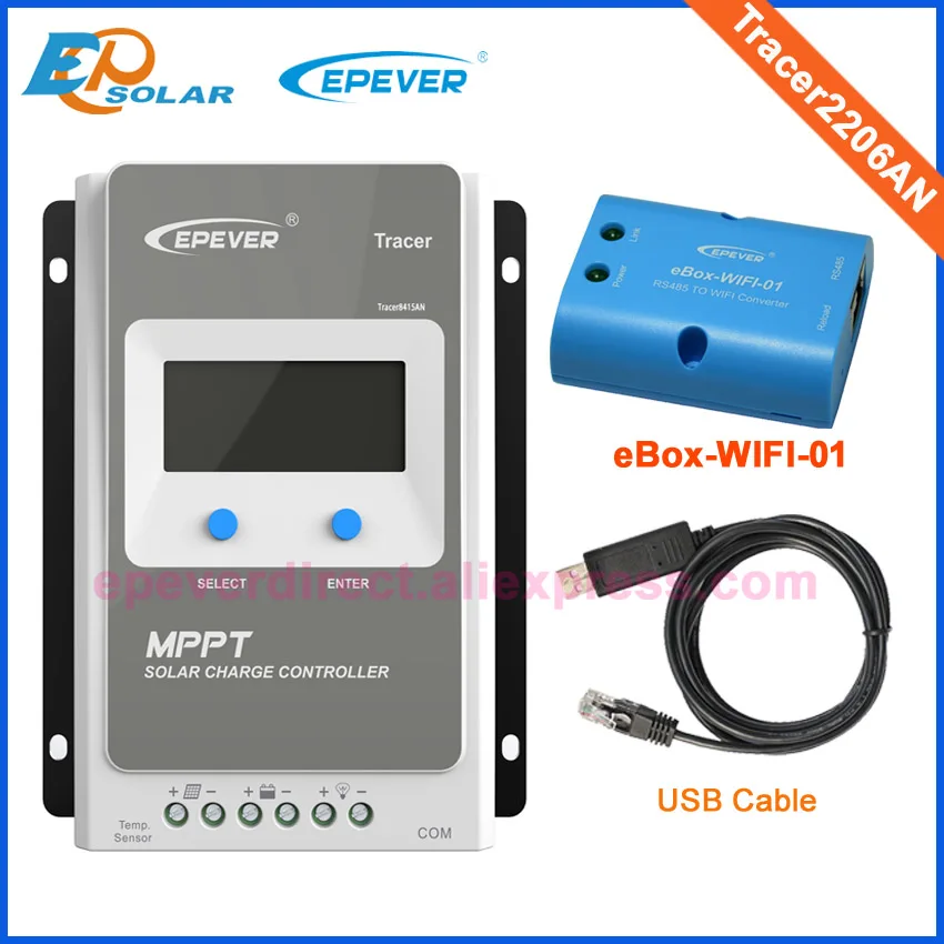EPEVER MPPT Tracer2206AN контроллер солнечной батареи зарядное устройство 20a 20 Ампер EP серия