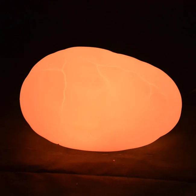 

Creative Modern Waterproof Egg Stone PE Led RGBW Table Lamp for Bar Bedroom Living Room & Christmas Decoration Free Shippin 1pc