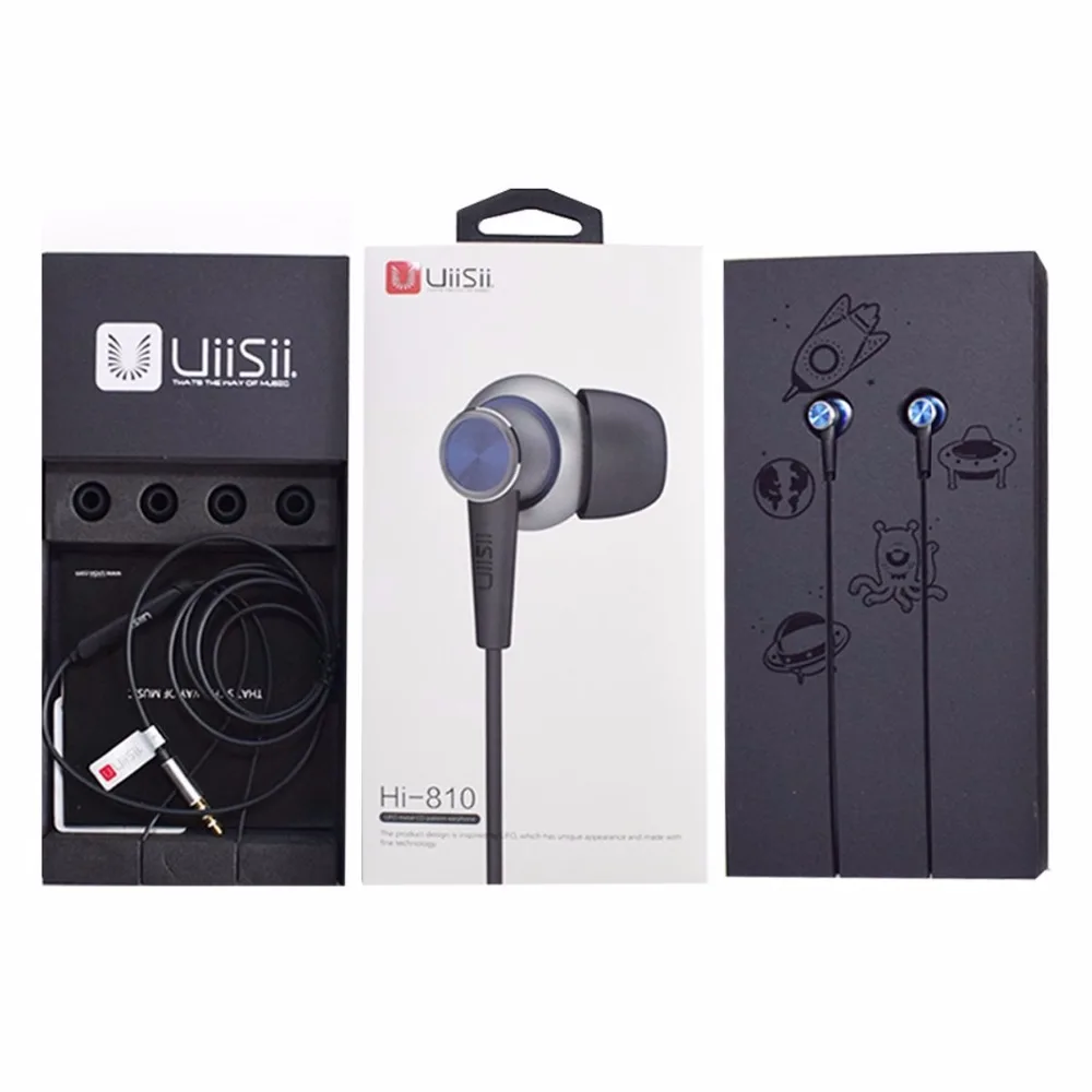 Uiisii GT500 металлический Hi Fi наушники вкладыши Наушники с шумоизоляцией плотно