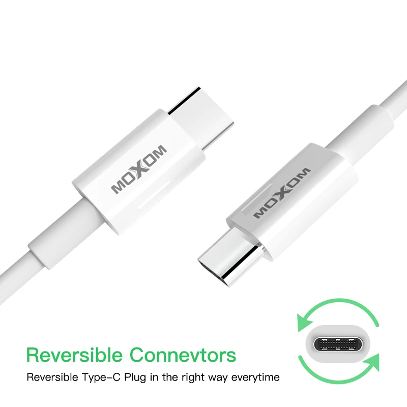 Кабель USB Type-C MOXOM для быстрой зарядки Samsung S10 S9 Xiaomi mi 9 8 4 0 USBC PD | Мобильные телефоны и