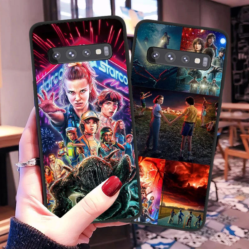 Странные Вещи Сезон 3 черные мягкие силиконовые чехлы для телефонов Samsung Galaxy S10