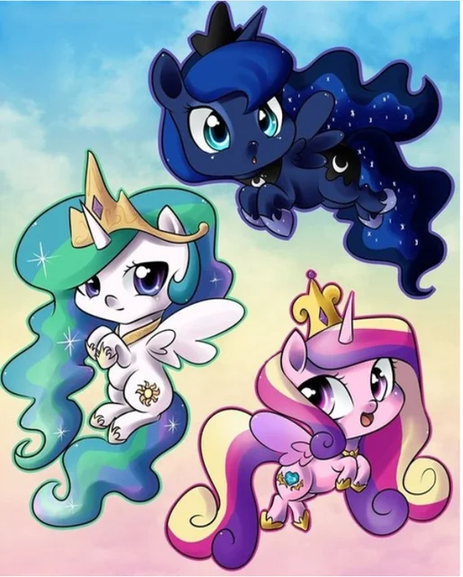 Diy 5d Diamante Pintura Desenho Animado Princesa Unicórnio pоnei Mosaico de Costura do Ponto da Cruz Стразы под Бриллиант Bordado