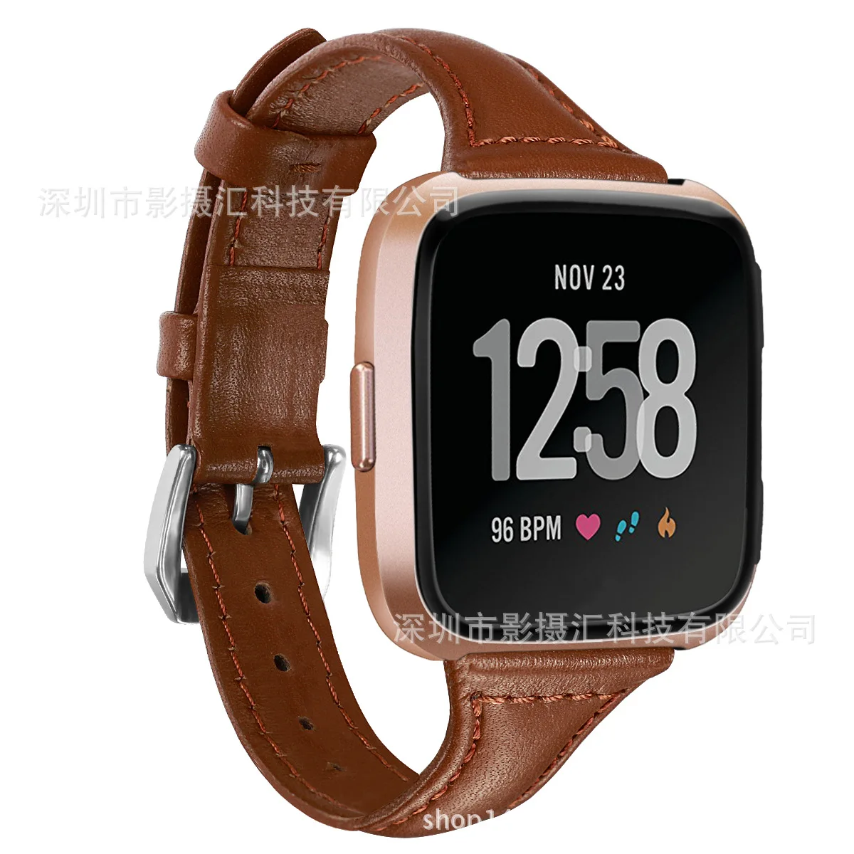 Ремешок для часов из натуральной кожи Подходит умных Fitbit Versa новинка 2018 модный