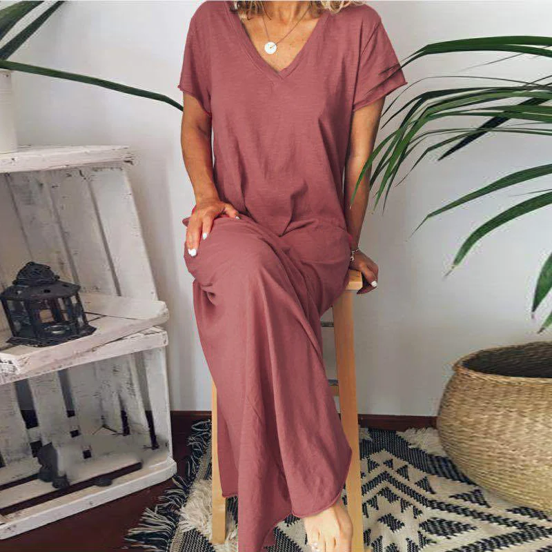 Женское сексуальное платье с v-образным вырезом высокой талией приталенное