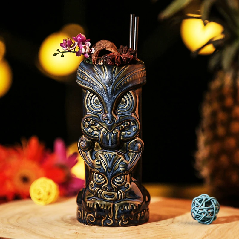 Бесплатная доставка Сова Форма Tiki кружка керамическая чашка горячая Распродажа