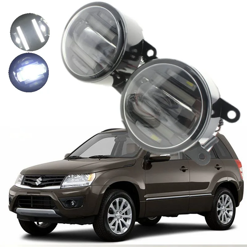 Дневные ходовые огни для Suzuki Grand Vitara JT 2005 2016 2в1 18 Вт светодиодные противотуманные