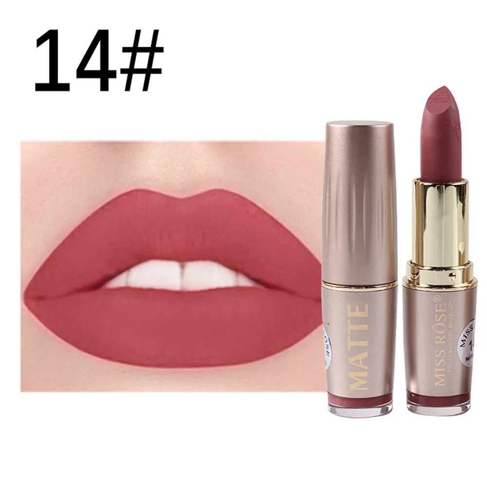 MISS ROSE 1 шт. губная помада Профессиональная Матовая водостойкая стойкая косметика