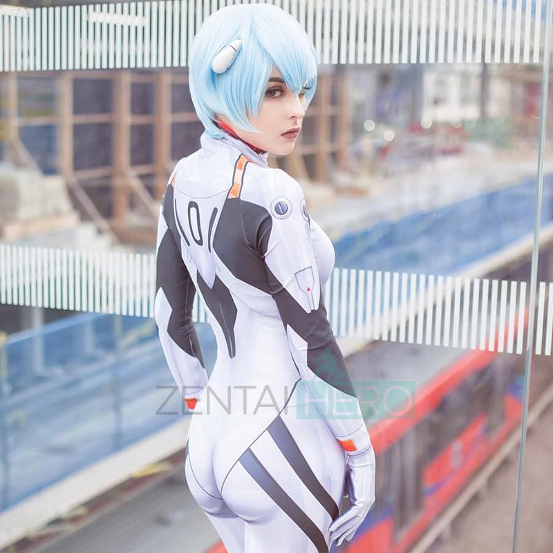 Евангелион/ЕВА Ayanami Rei карнавальный костюм лайкра/спандекс материал