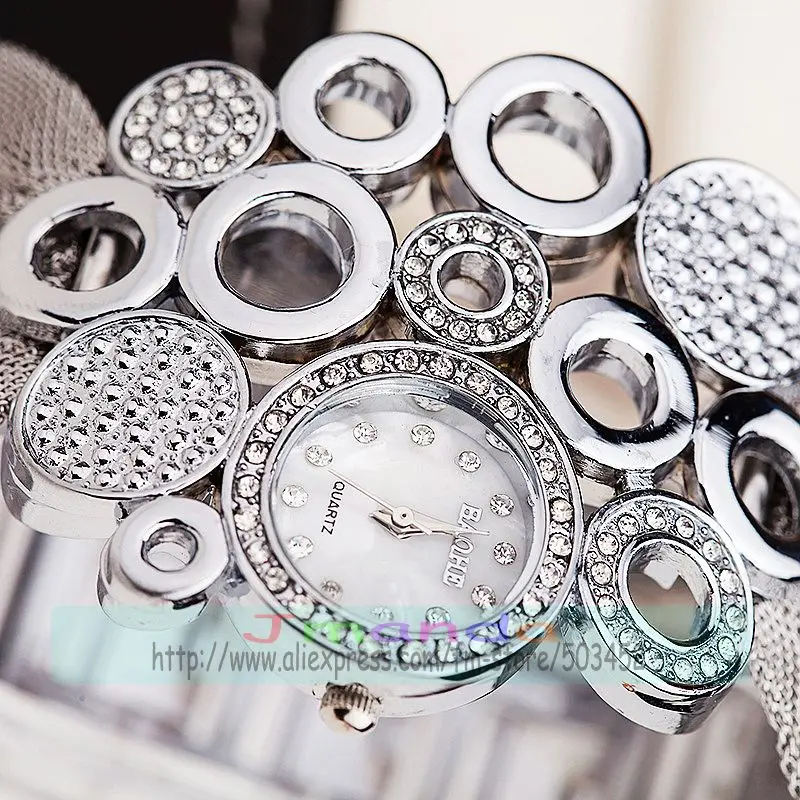 50 шт./лот специальный циферблат часы с сетчатым ремешком дизайнерский браслет