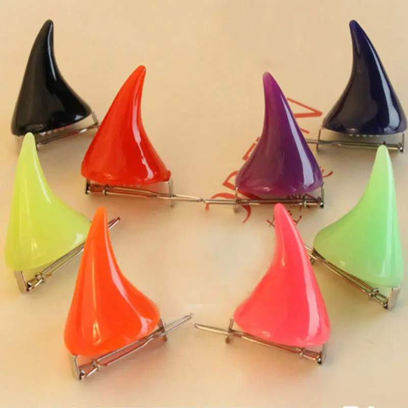 Заколки для волос с ушками дьявольских рогов Хэллоуина |