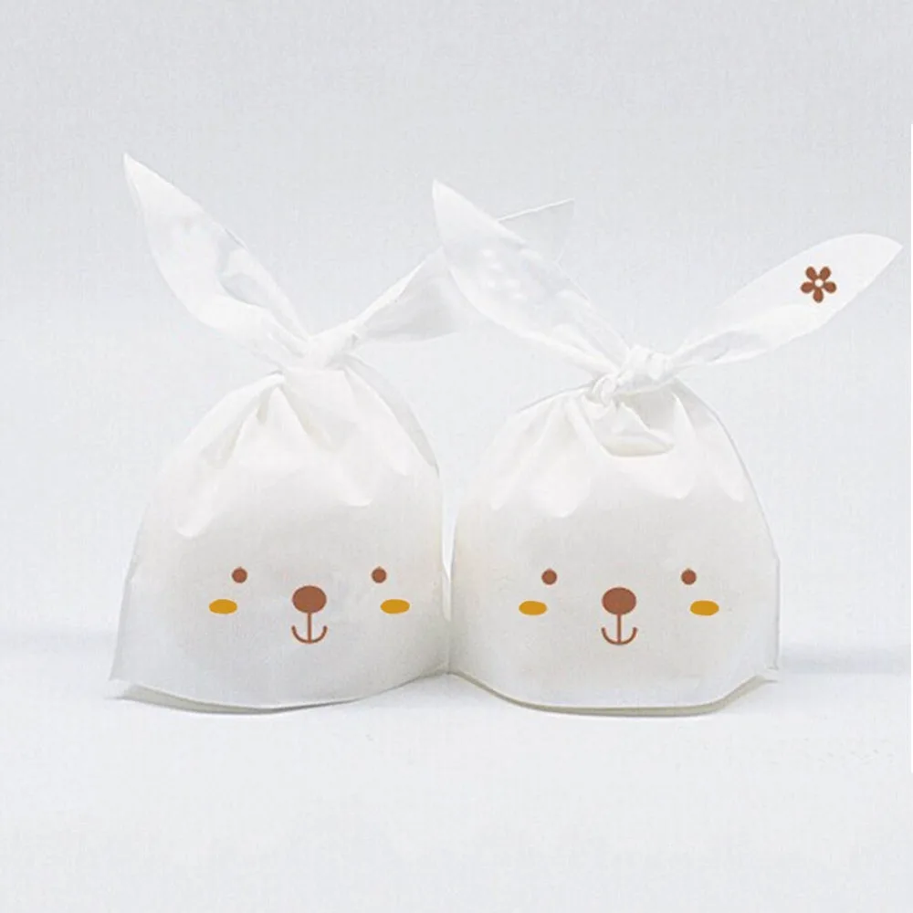 50 шт. каваи кролик пластиковые пакеты элементов дней рождения конфеты сумки ну