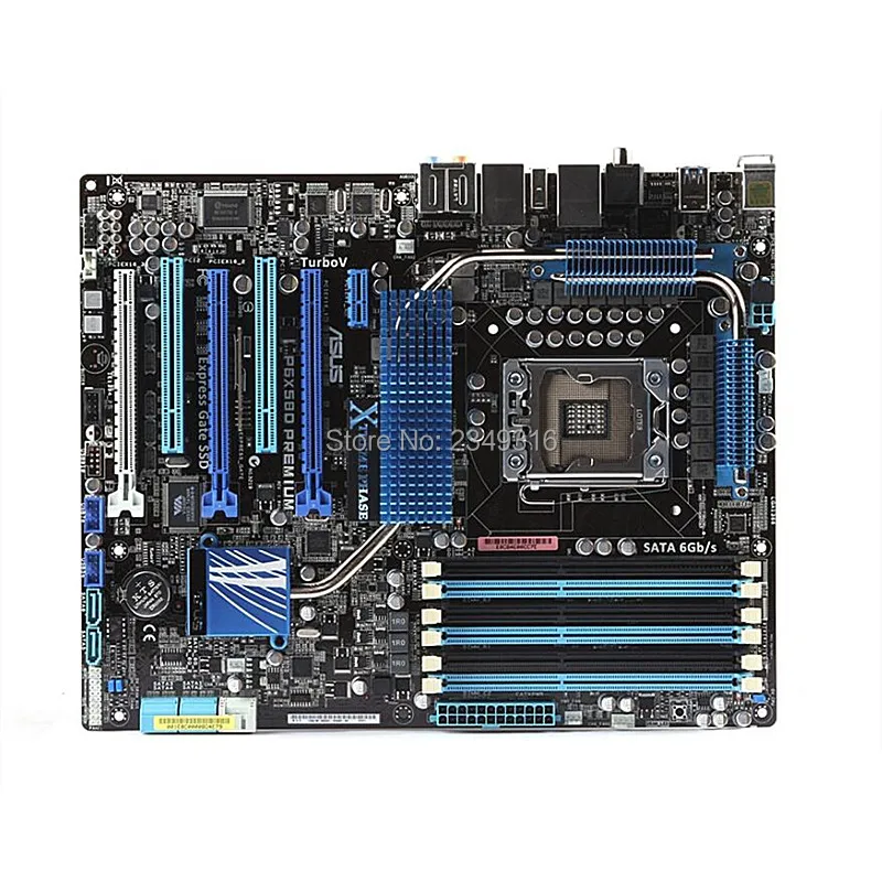 Для Asus P6X58D Премиум настольная материнская плата X58 розетка LGA 1366 i7 Экстремальный DDR3 USB3.0 SATA3 ATX UEFI BIOS оригинальная материнская плата
