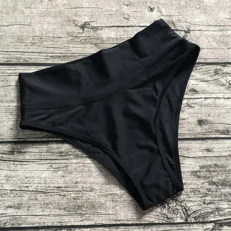 S-XL, новинка, сексуальный женский купальник бикини, Одноцветный бразильский купальник с высокой талией, пляжная одежда