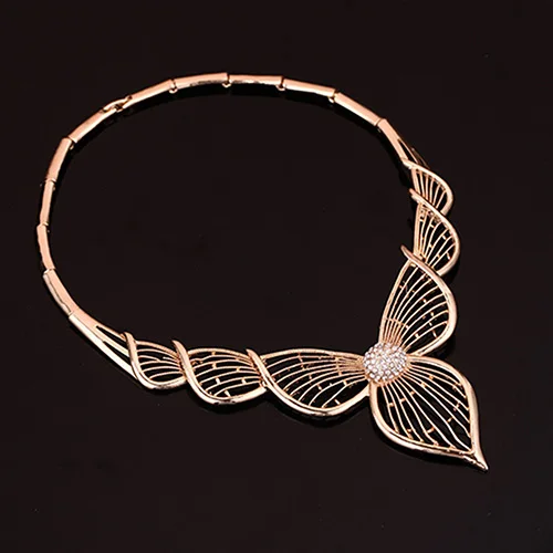 Princess Sweet Jewelry Set KC Gold-color Hollow Necklace Bangle Ring Earring | Украшения и аксессуары
