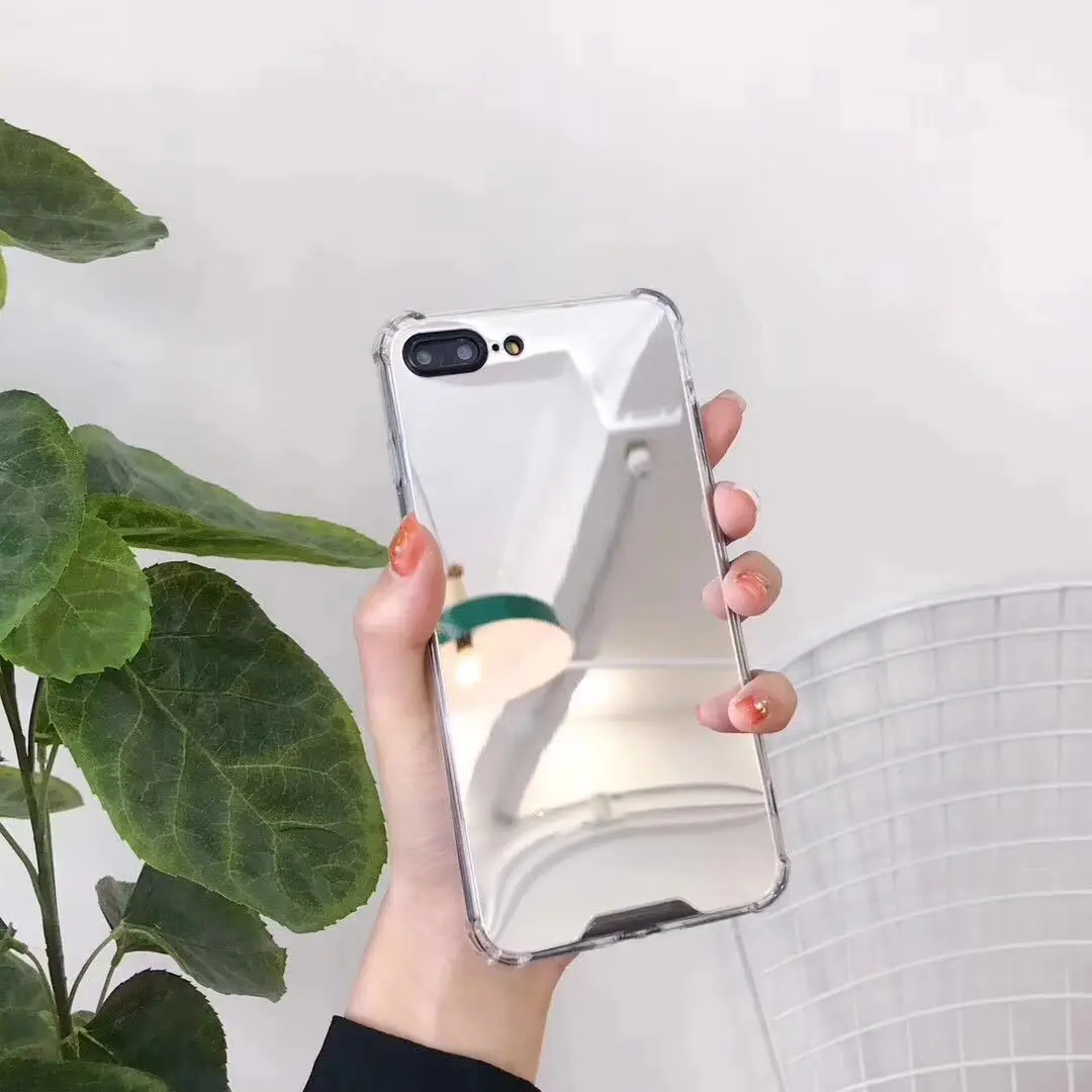 Weloan Gasbag противоударный зеркальный чехол для iphone XR 7 8 XS MAX XSmax X 10 6 6S Plus 7Plus 8Plus Airbag мягкие чехлы для телефонов из ТПУ