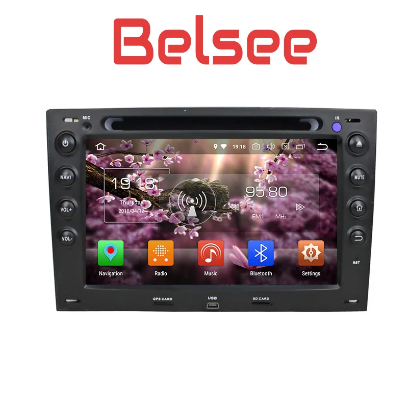 Belsee Android 8 0 автомобильный Радио Стерео Авторадио головное устройство GPS Навигация