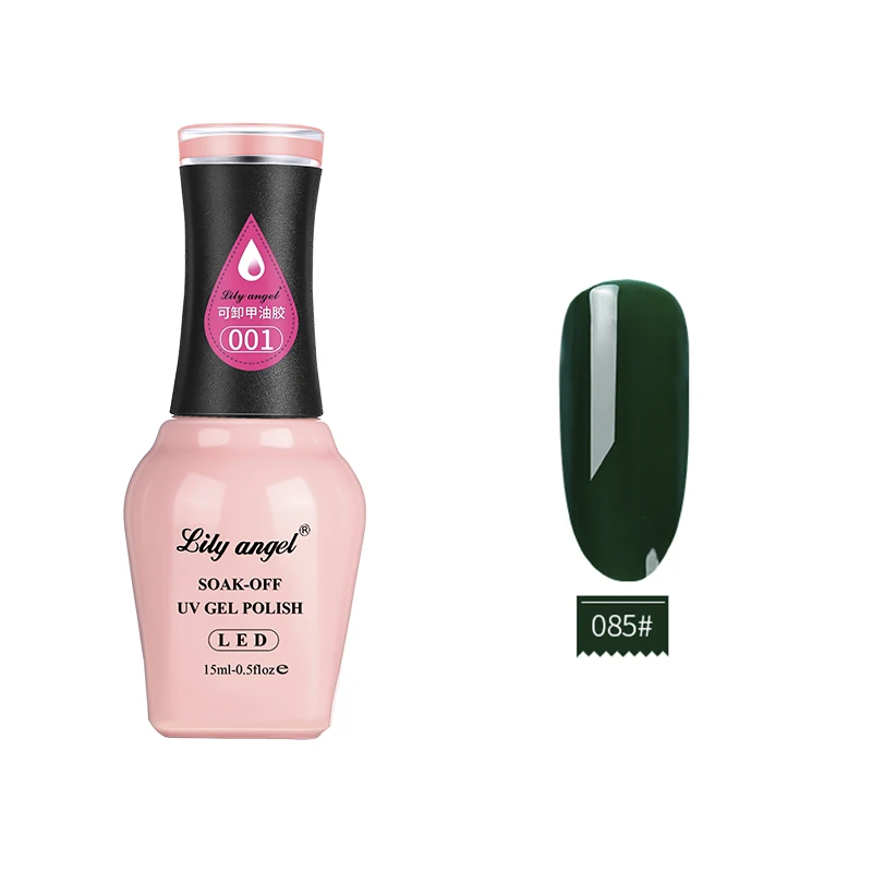 85 Lily Angel УФ-гель для ногтей 15 мл Nude Soak Off отполированный Гель-лак Декоративный Лак для ногтей 140 Цветов 73-108 - Цвет: 85