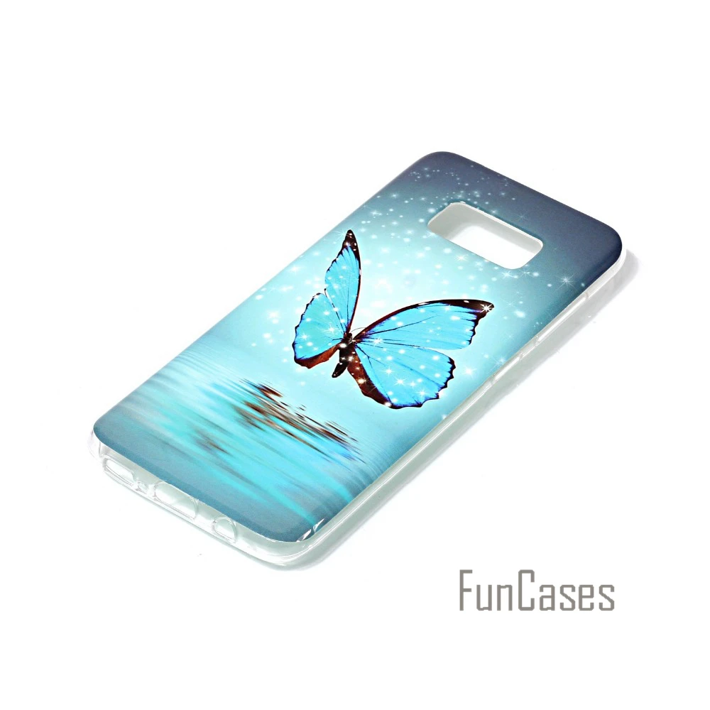 Световой чехол для Coque Samsung Galaxy S8 плюс силиконовый Чехол 6.2 дюймов gaxy telepono|case plus|case