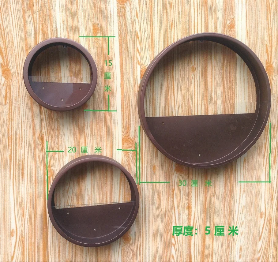 Brown-3-piece set Короткая настенная ваза железная искусство сплошной цвет Искусственный цветок цветной каменный держатель подвесные вазы для дома Рождественская вечеринка украшения - Цвет: Brown-3-piece set